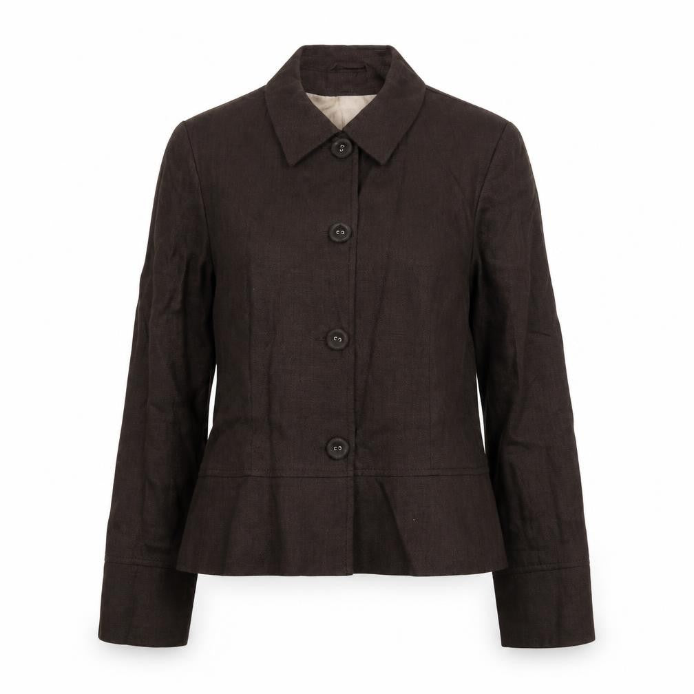 Principles Womens Brown Jacket Size 14 Button