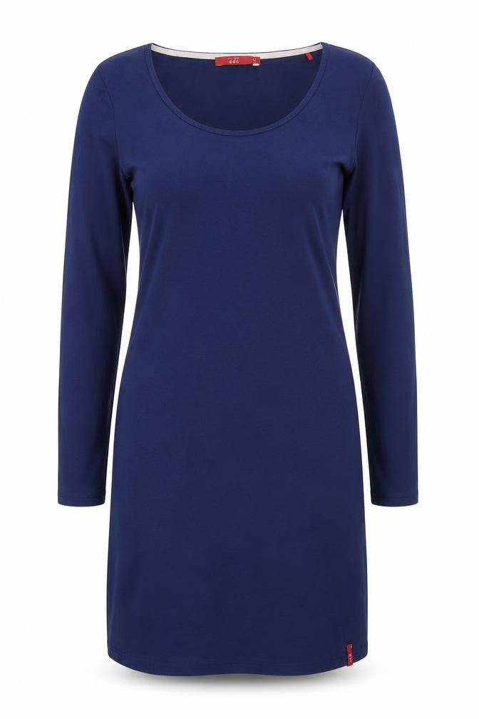 edc by Esprit Womens Blue Cotton Shift Size 12 Round Neck Pullover