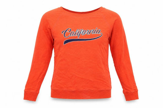 Marks and Spencer Womens Orange Cotton Pullover Sweatshirt Size 6 Pullover - California