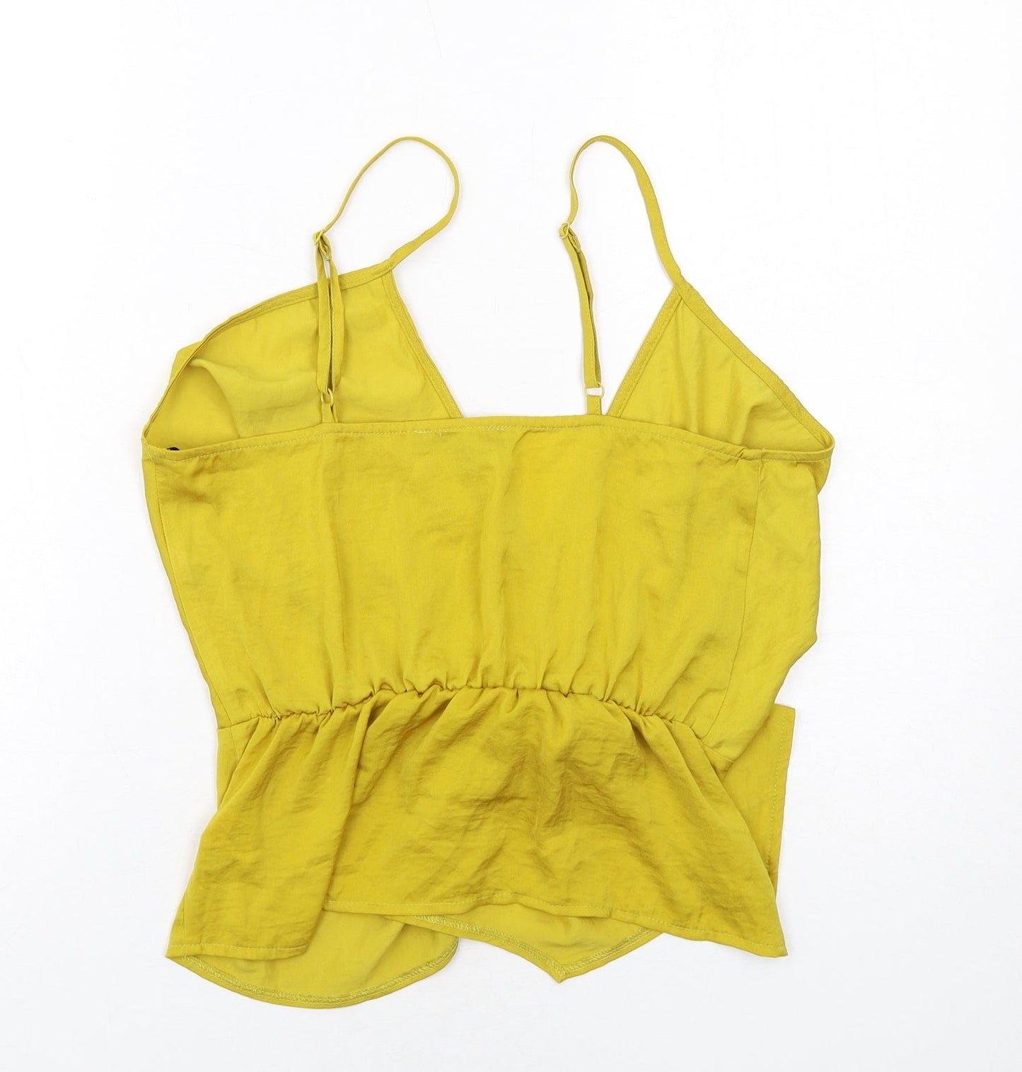 Missguided Womens Yellow Polyester Camisole Tank Size 10 V-Neck