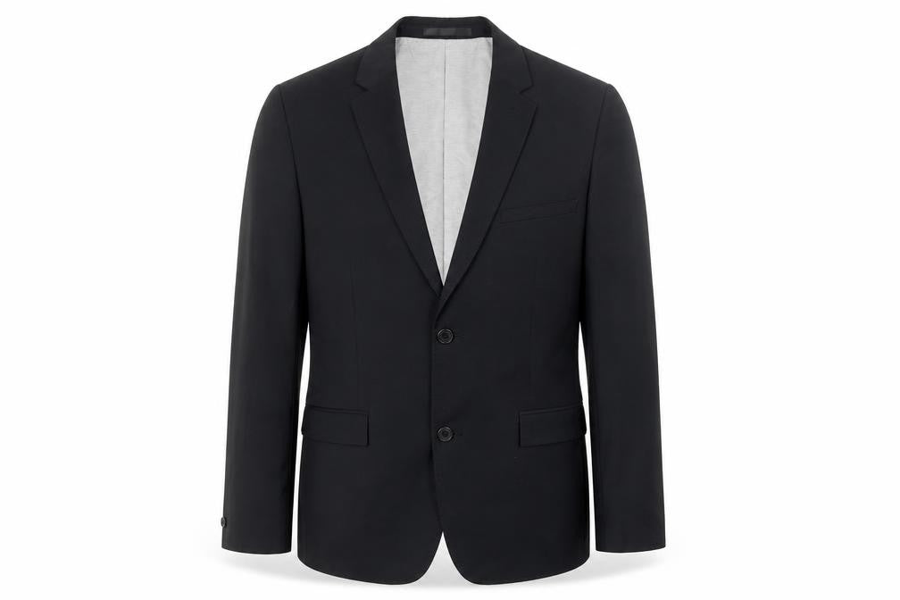 Ventuno 21 Mens Black Polyester Jacket Suit Jacket Size 38 Regular