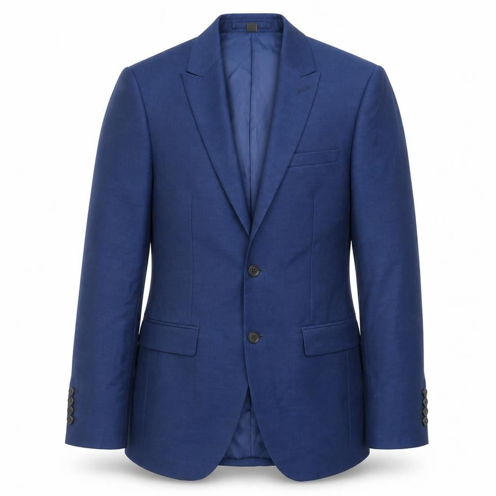 Marks & Spencer Mens Blue Polyester Jacket Suit Jacket Size 34 Regular