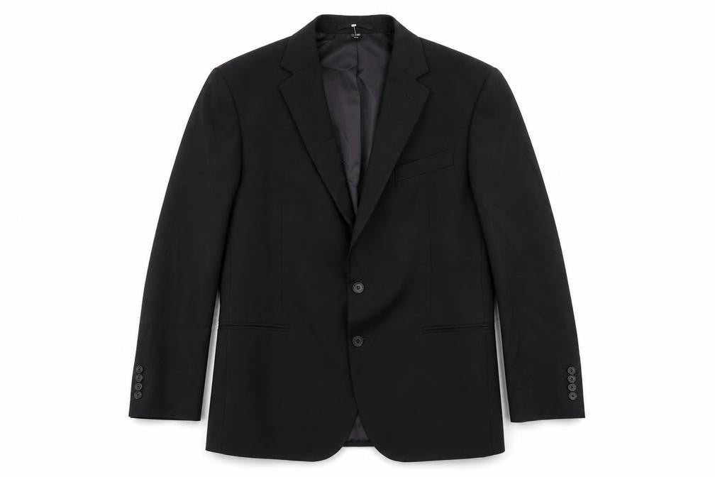 Marks & Spencer Mens Black Polyester Jacket Suit Jacket Size 42 Regular