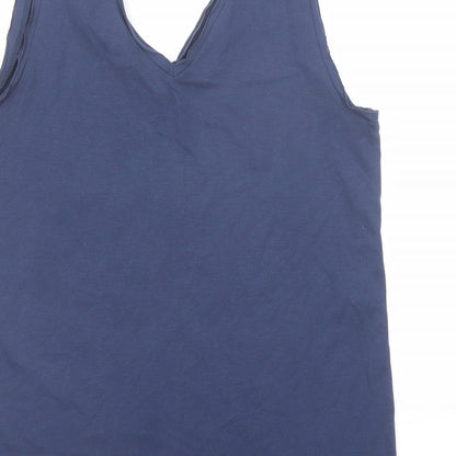 Disney Womens Black Viscose Basic Tank Size S V-Neck - Find Nemo Dory Just Keep Swimming