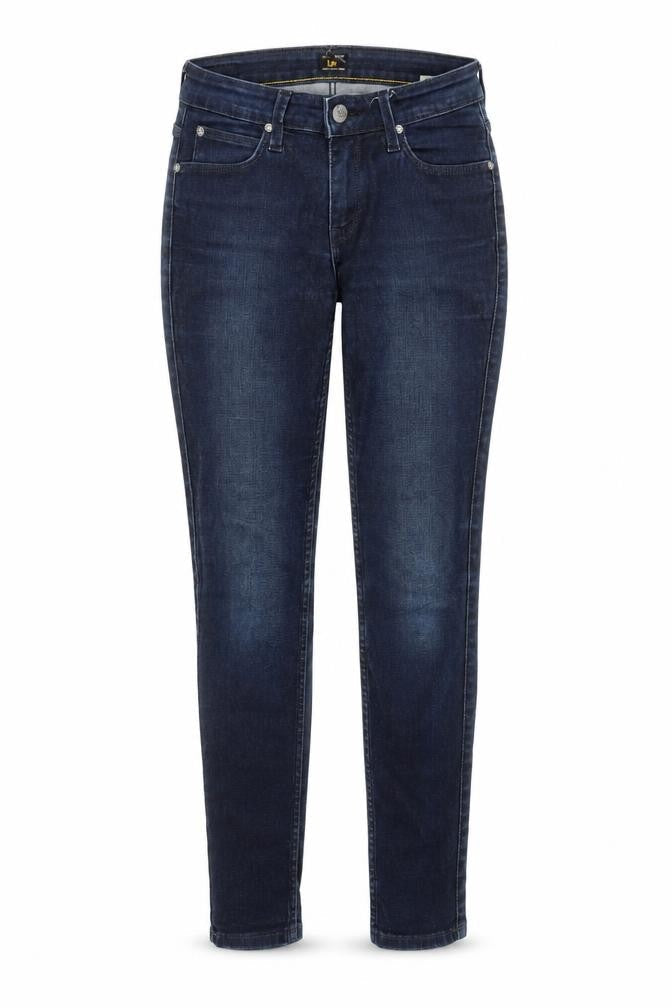 Lee Womens Blue Polyester Skinny Jeans Size 30 in Regular Zip