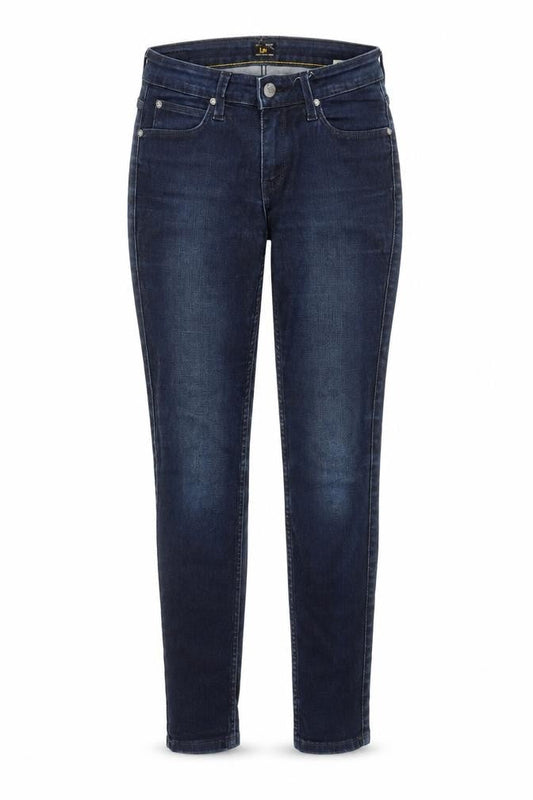 Lee Womens Blue Polyester Skinny Jeans Size 30 in Regular Zip