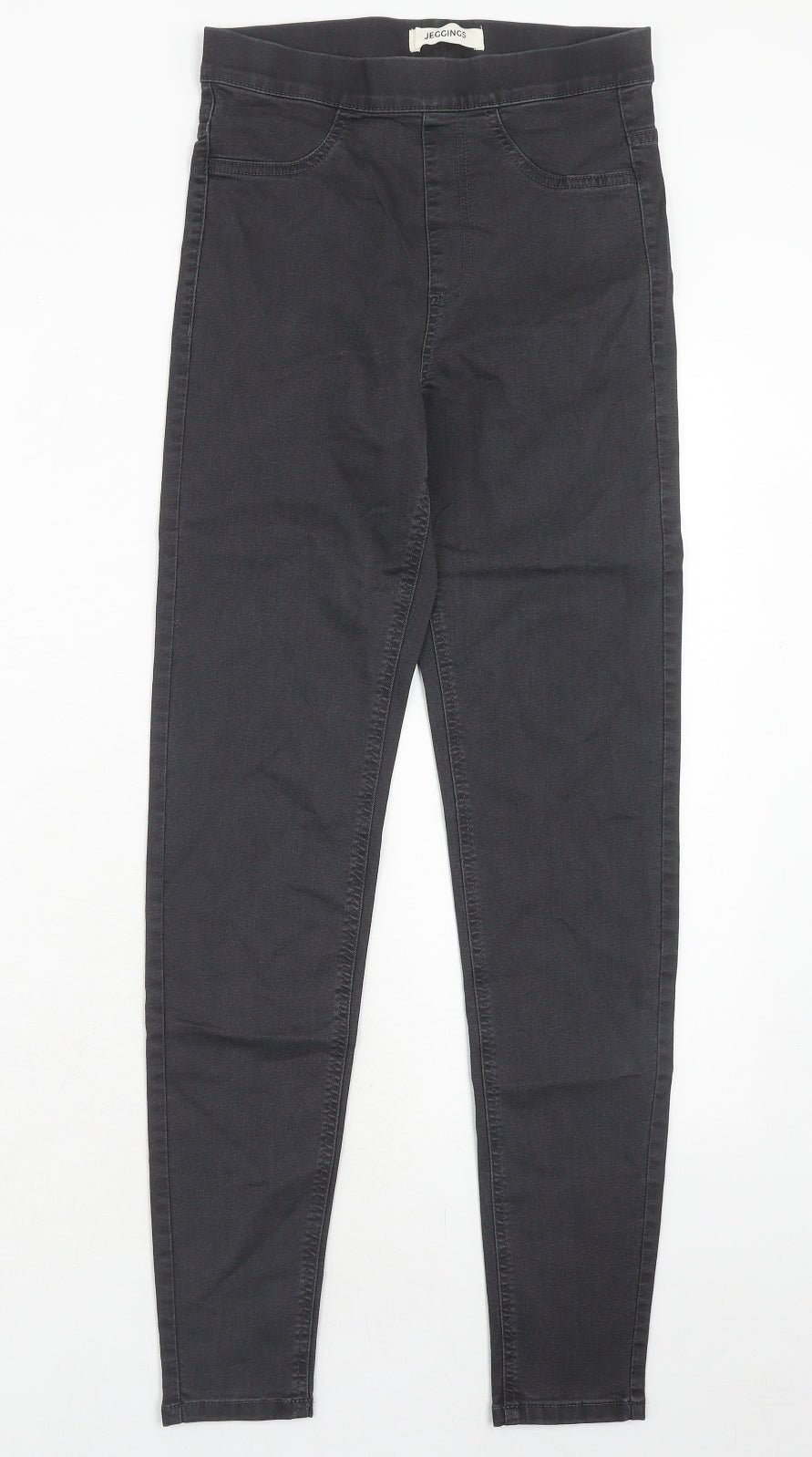 Marks and Spencer Womens Grey Cotton Skinny Jeans Size 6 Regular