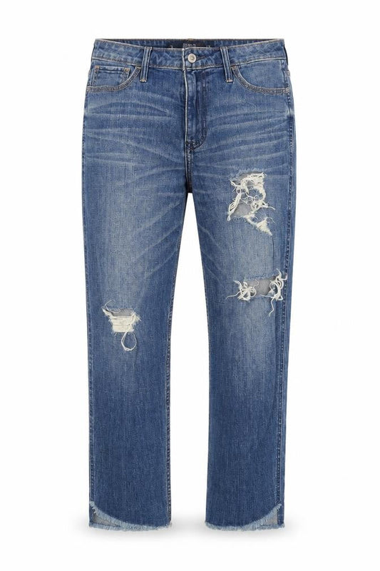 Hollister Womens Blue Cotton Straight Jeans Size 26 in Regular Zip