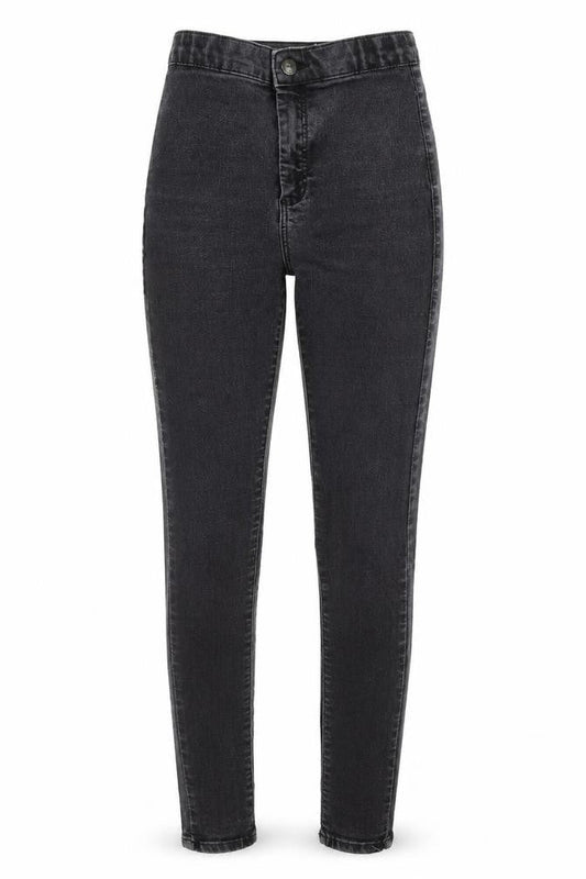 Topshop Womens Black Cotton Skinny Jeans Size 26 in L32 in Regular Zip