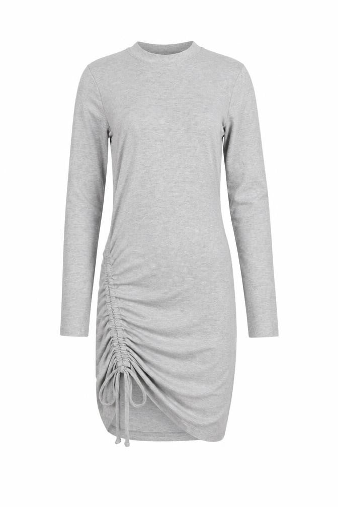 Missguided Womens Grey Polyester Jumper Dress Size 6 Round Neck Pullover