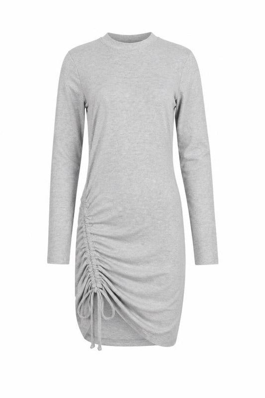 Missguided Womens Grey Polyester Jumper Dress Size 6 Round Neck Pullover