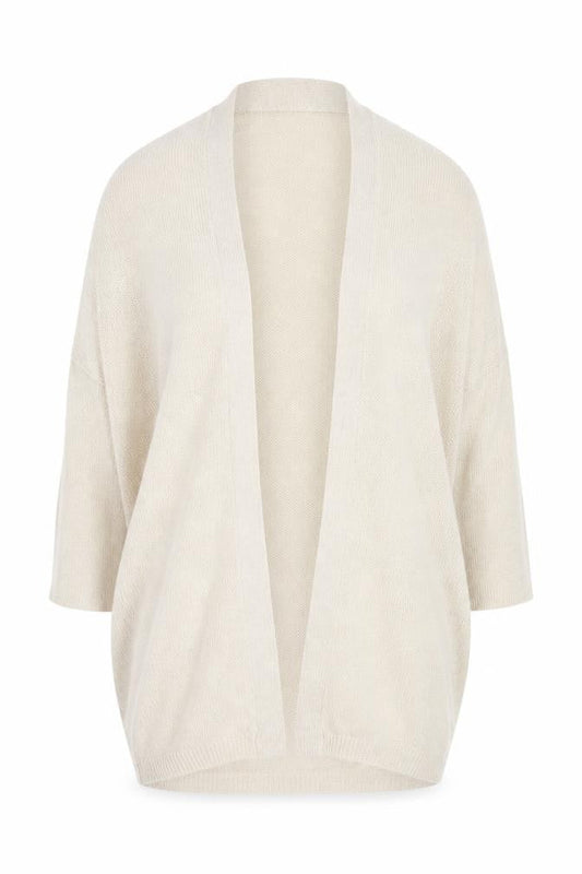Mango Womens Beige V-Neck Acrylic Cardigan Jumper Size XS