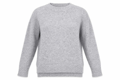 Cynthia Rowley Womens Grey Round Neck Acrylic Pullover Jumper Size S