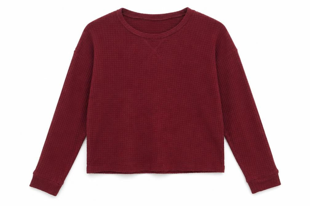 FOREVER 21 Womens Red Round Neck Polyester Pullover Jumper Size S