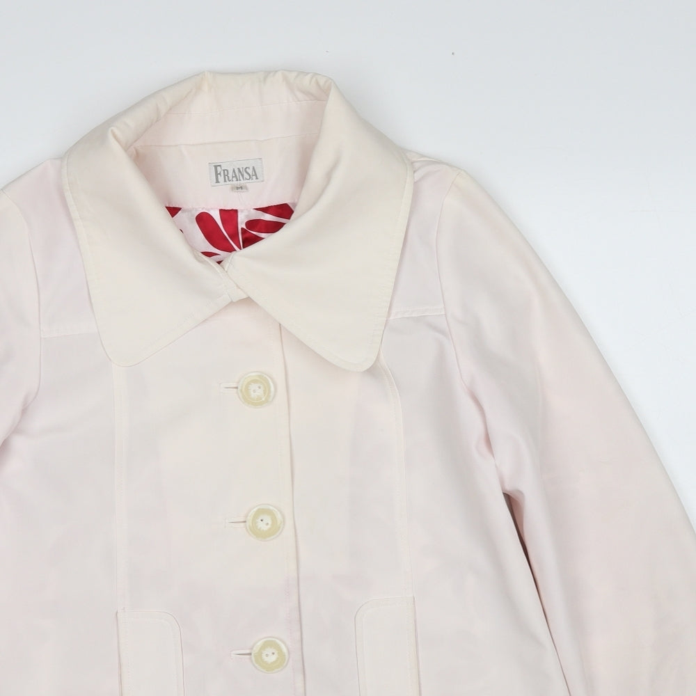 fransa Womens Multicoloured Jacket Size M Button