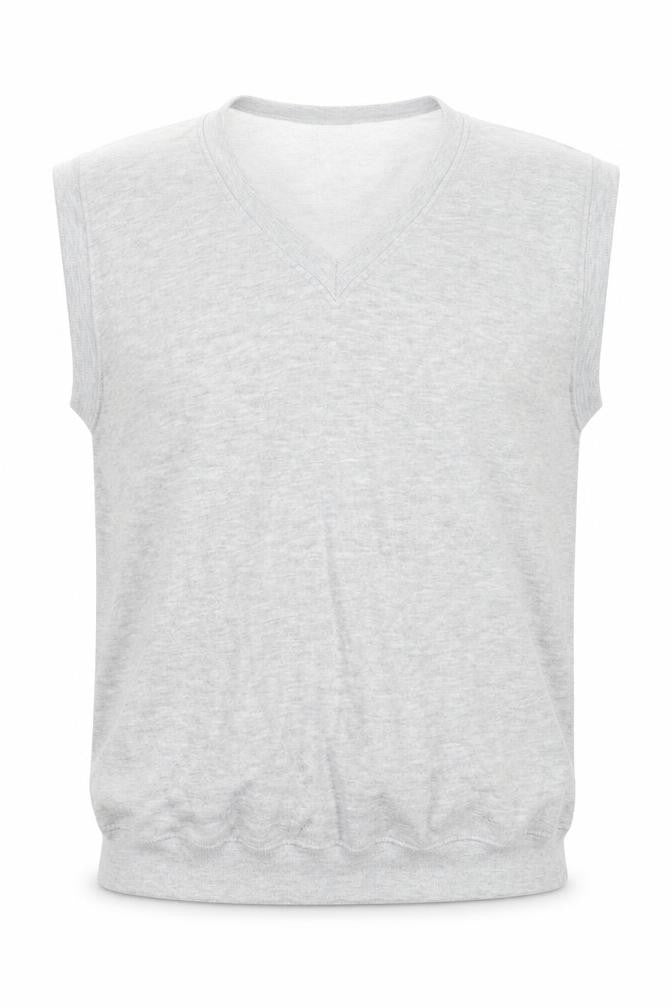 Hustler Mens Grey Cotton Vest Sweatshirt Size M