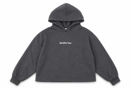 Zara Girls Grey Cotton Pullover Hoodie Size 11-12 Years Pullover - Sunday