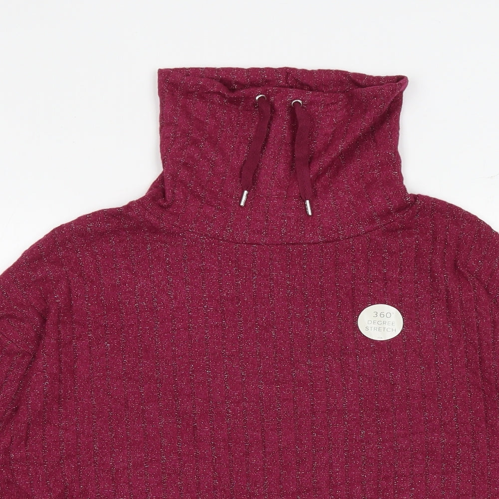 Marks and Spencer Womens Pink Viscose Pullover Sweatshirt Size S Pullover