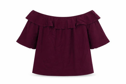 Oasis Womens Purple Viscose Basic Blouse Size 12 Round Neck