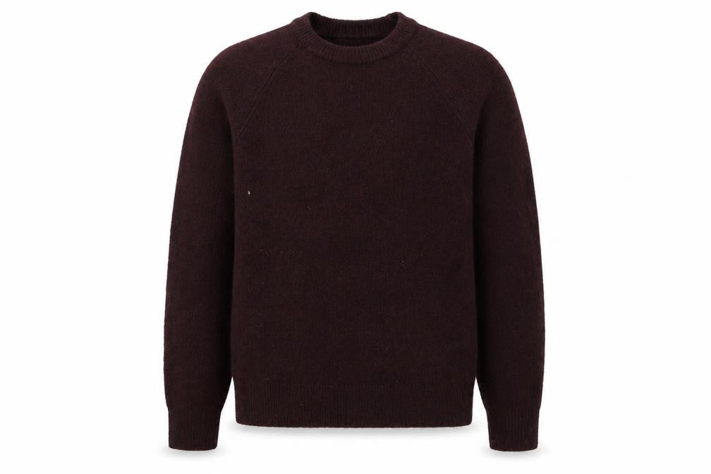 Topman Mens Red Round Neck Acrylic Pullover Jumper Size M Long Sleeve