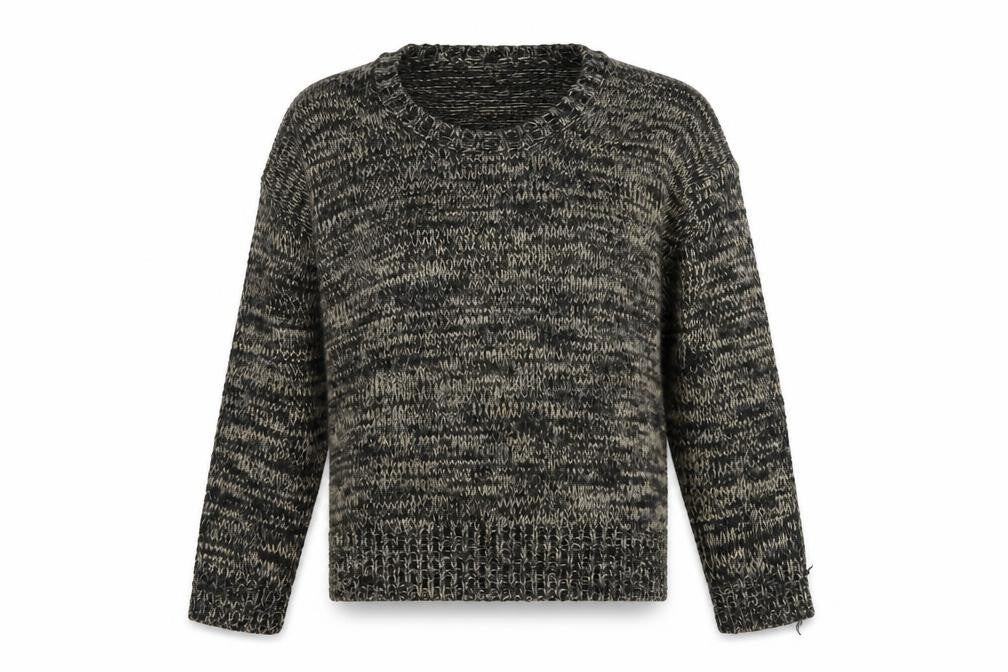 Marks & Spencer Womens Brown Round Neck Acrylic Pullover Jumper Size 8