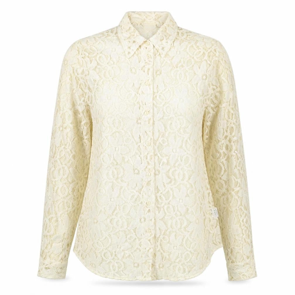 Kaleidoscope Womens Beige Viscose Basic Button-Up Size 12 Collared