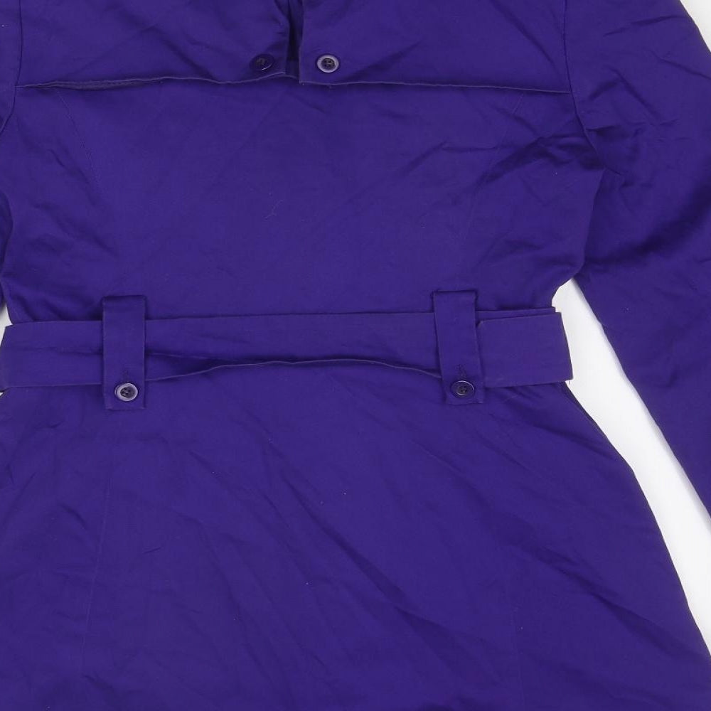 Debenhams Womens Purple Jacket Size 8 Button