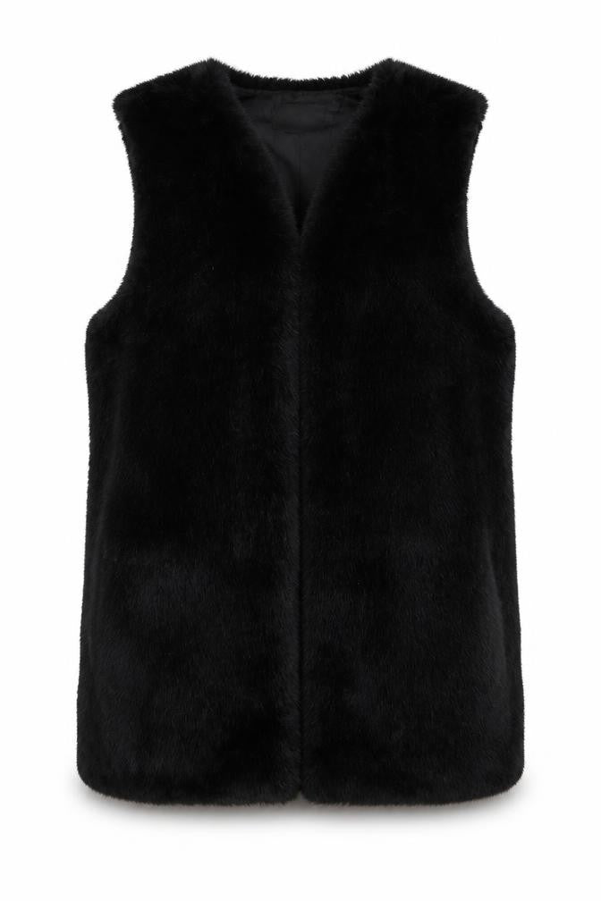 New Look Womens Black Gilet Jacket Size 12 - No closure