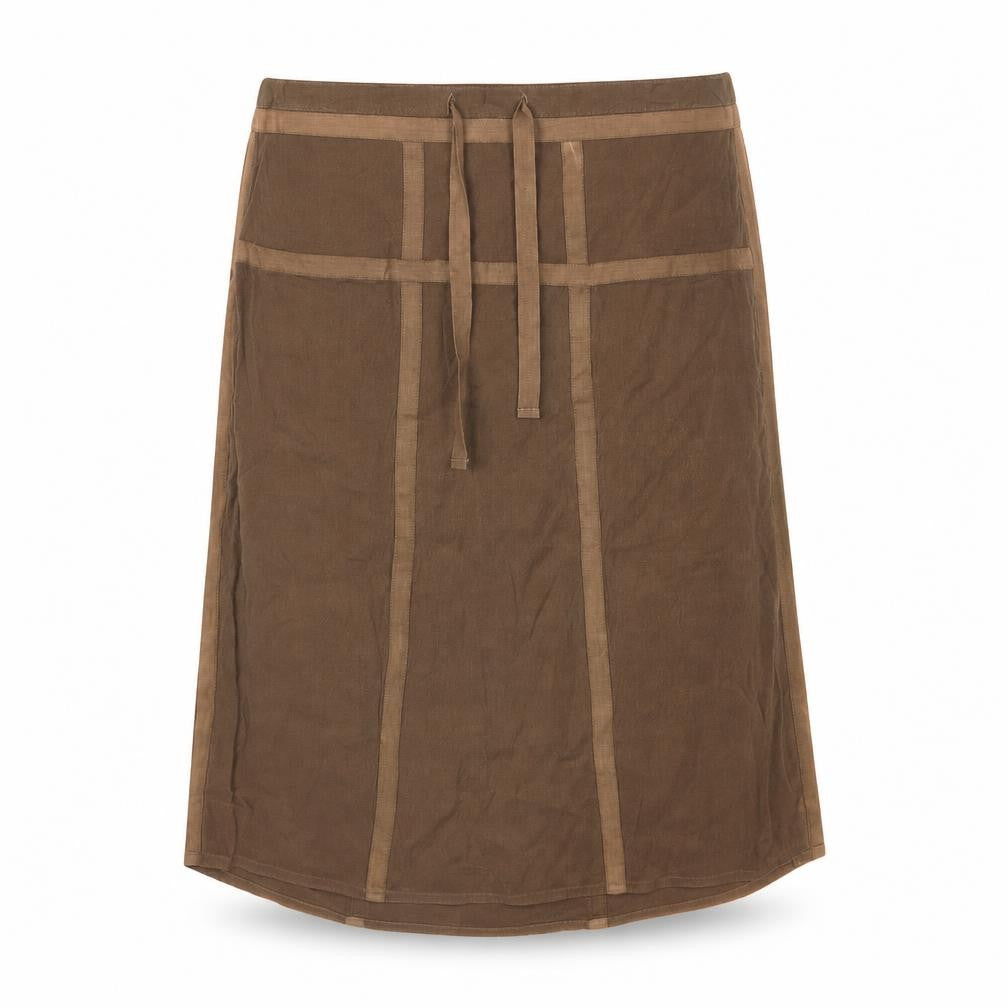 Part Two Womens Brown Polyester A-Line Skirt Size 10 Zip