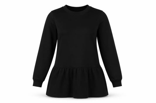 Divided by H&M Womens Black Cotton Jumper Dress Size XS Round Neck Pullover
