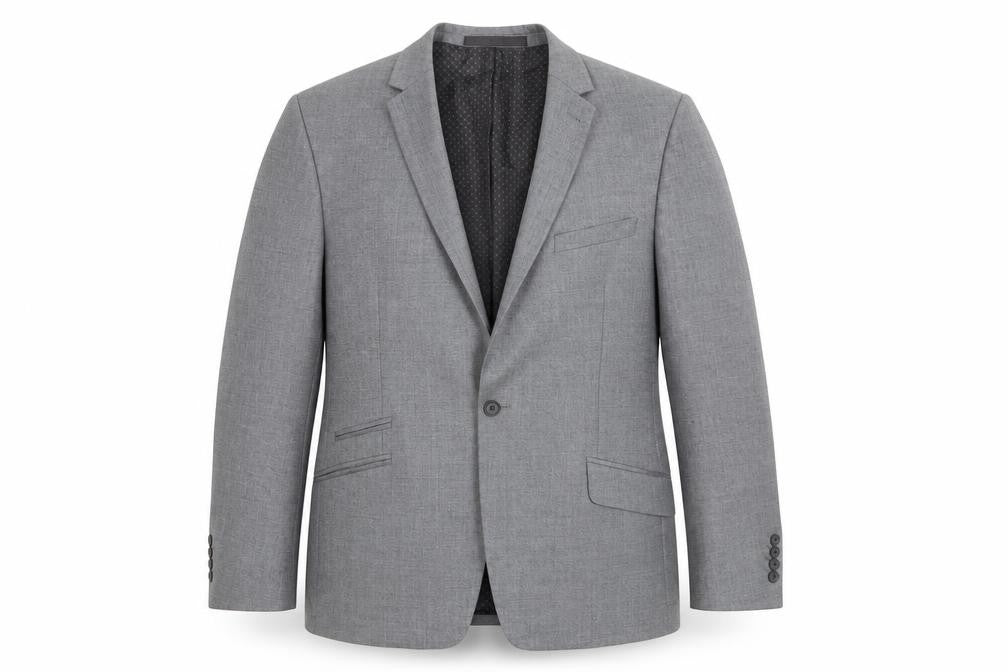 Marks & Spencer Mens Grey Polyester Jacket Suit Jacket Size 42 Regular