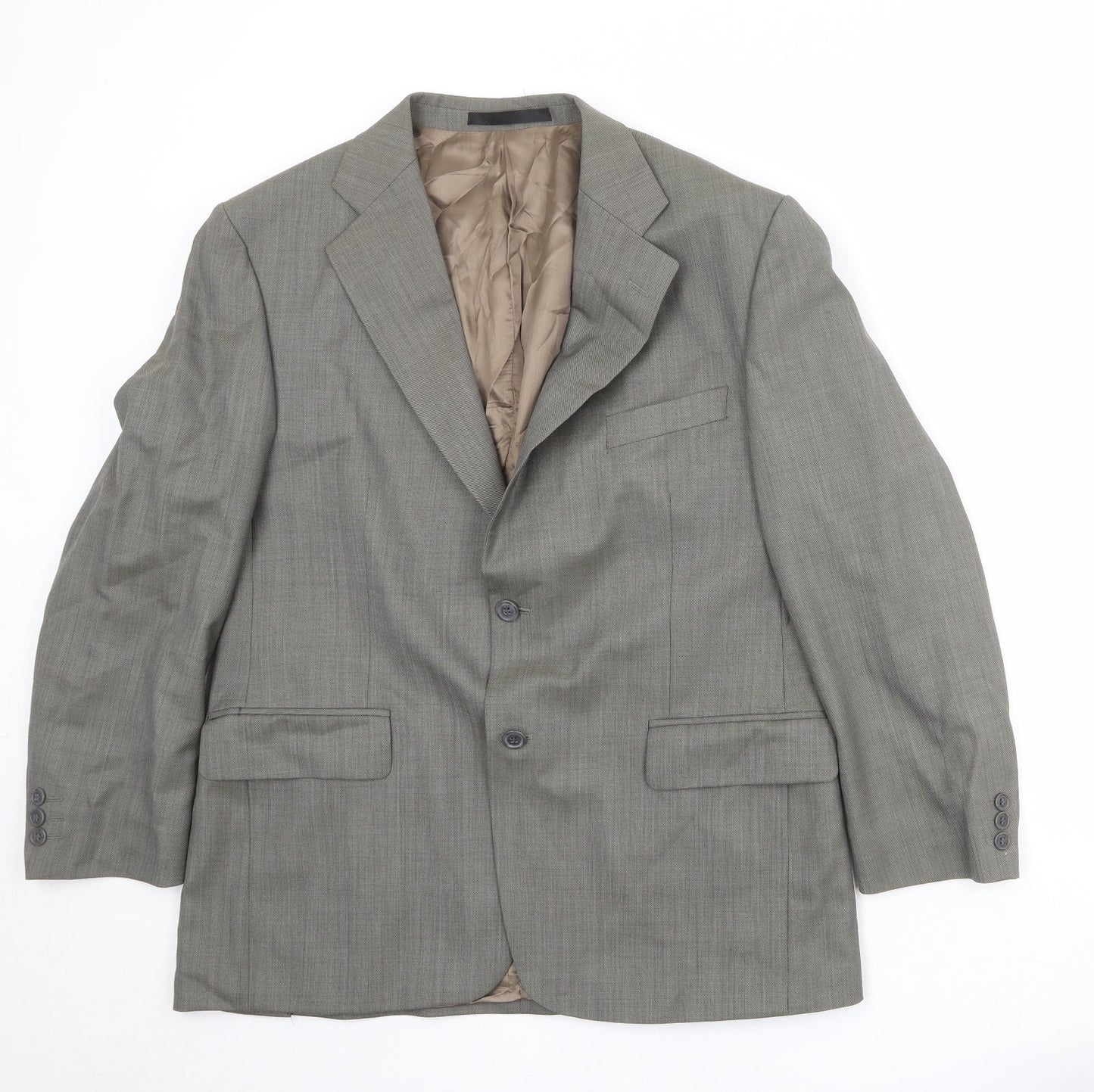 Marks and Spencer Mens Grey Wool Jacket Suit Jacket Size 42 Regular