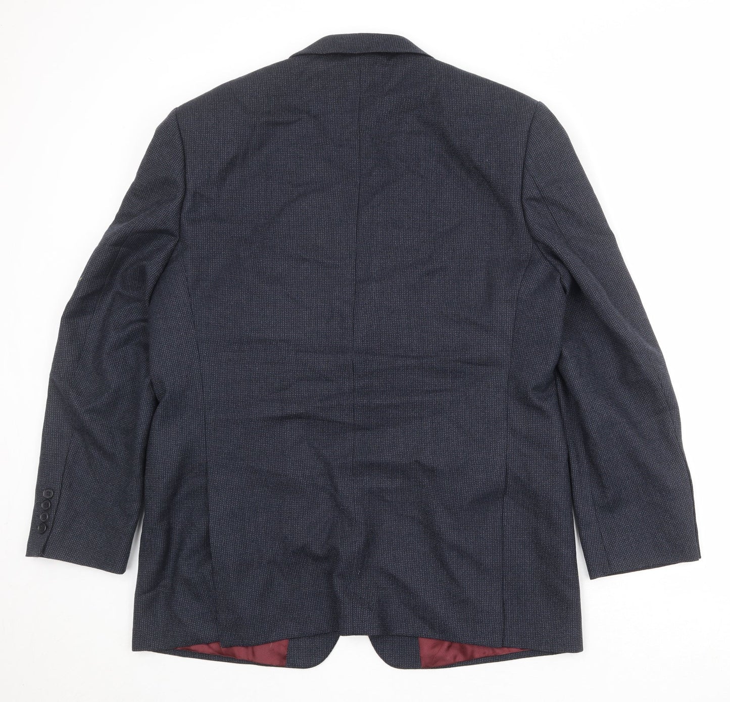 Marks and Spencer Mens Blue Wool Jacket Suit Jacket Size 44 Regular