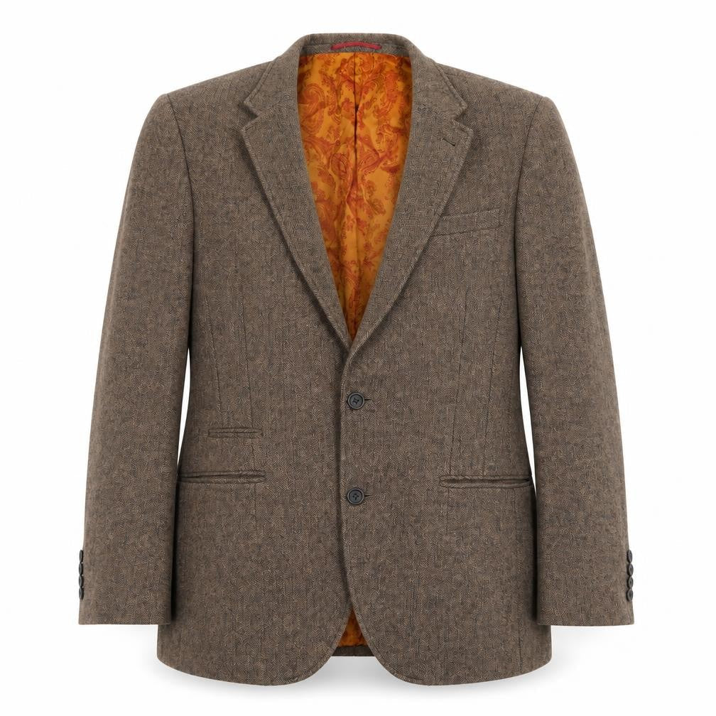 Marks & Spencer Mens Brown Polyester Jacket Blazer Size 40 Regular