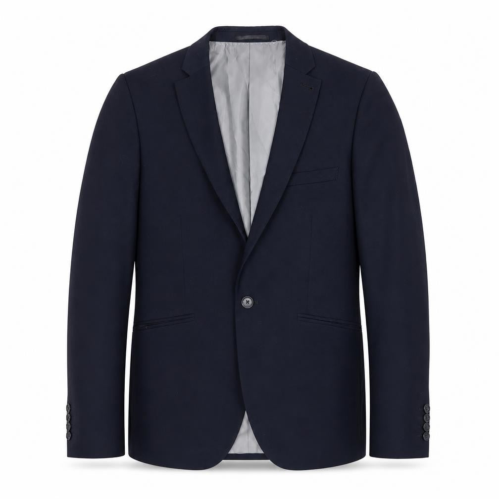 Topman Mens Blue Polyester Jacket Suit Jacket Size 38 Regular
