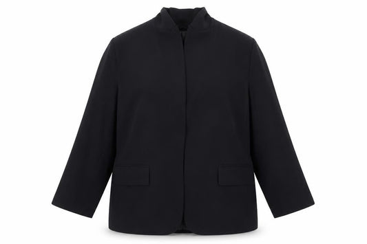 Marks & Spencer Womens Black Polyester Jacket Blazer Size 20