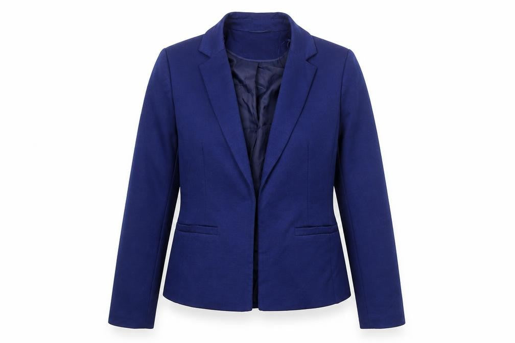 Miss Selfridge Womens Blue Polyester Jacket Blazer Size 6 - Open