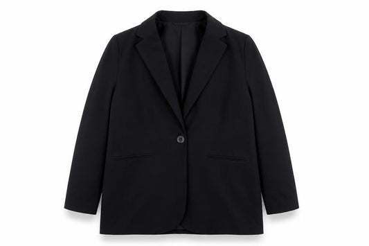 Marks & Spencer Womens Black Polyester Jacket Suit Jacket Size 14