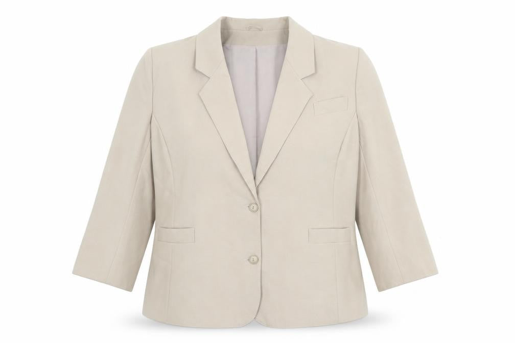 Debenhams Womens Beige Polyester Jacket Blazer Size 18