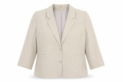 Debenhams Womens Beige Polyester Jacket Blazer Size 18