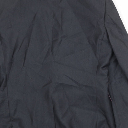 Next Mens Grey Polyester Jacket Suit Jacket Size 38 Regular