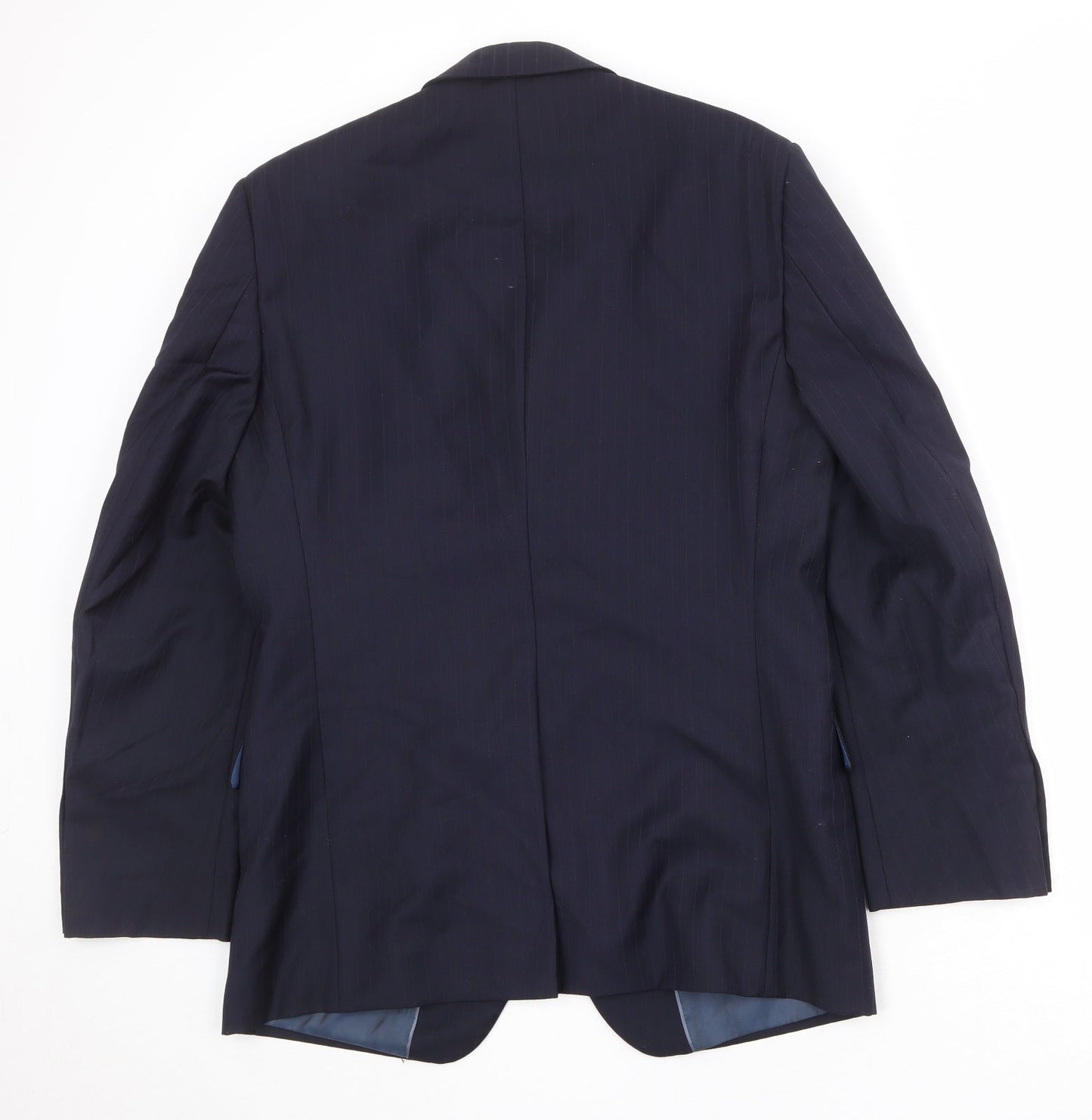 Marks and Spencer Mens Blue Wool Jacket Suit Jacket Size 40 Regular