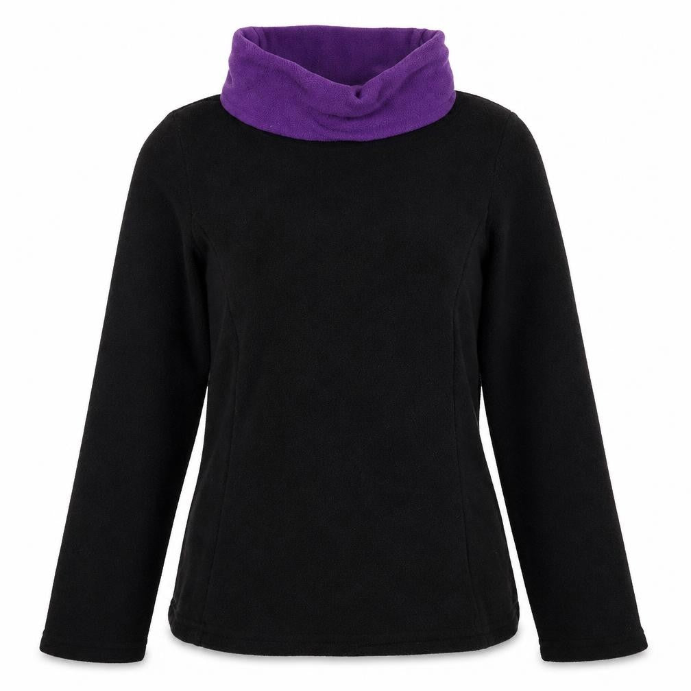 DECATHLON Womens Black Colourblock Polyester Pullover Sweatshirt Size XS Pullover