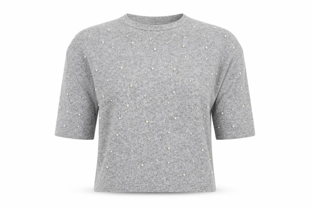 Zara Womens Grey Round Neck Viscose Pullover Jumper Size S