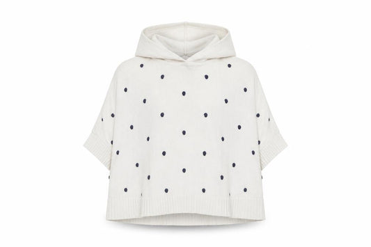 Gap Girls Ivory Round Neck Polka Dot Cotton Pullover Jumper Size 3 Years Pullover