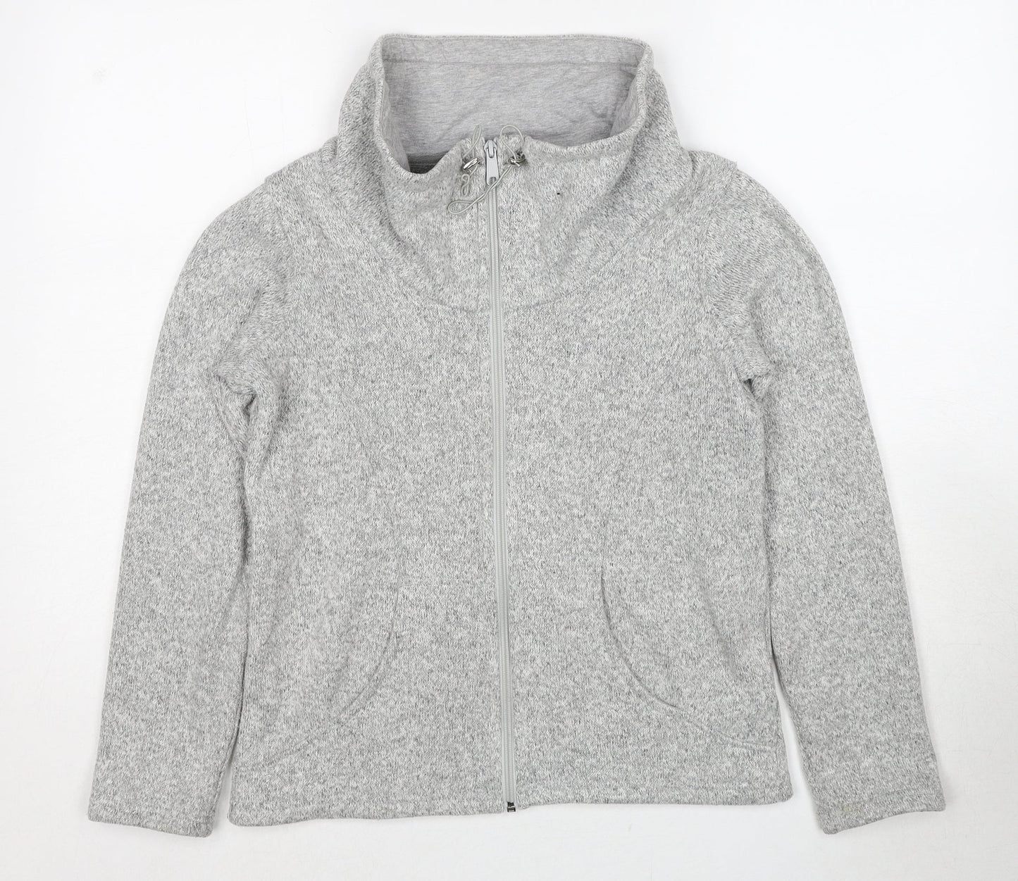 Marks and Spencer Womens Grey Jacket Size 8 Zip