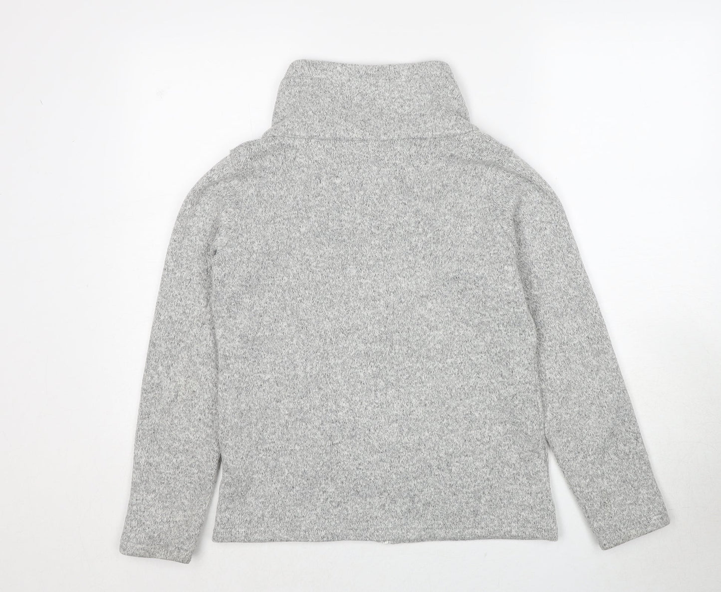 Marks and Spencer Womens Grey Jacket Size 8 Zip