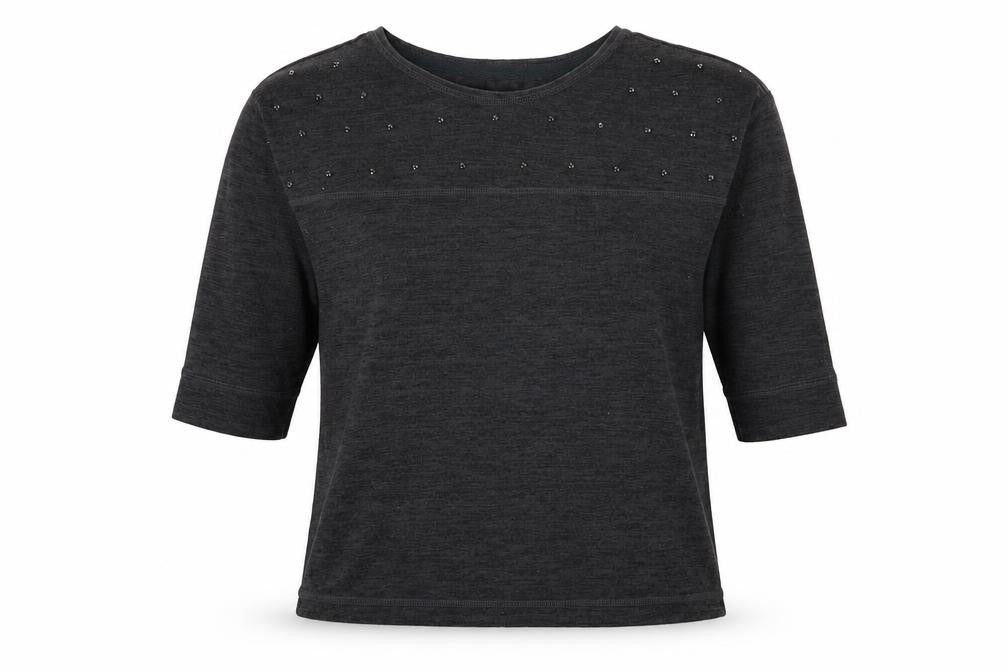 NEXT Womens Grey Round Neck Polyester Pullover Jumper Size 8