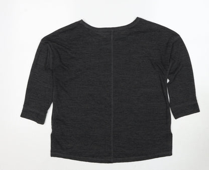Next Womens Grey Round Neck Polyester Pullover Jumper Size 8
