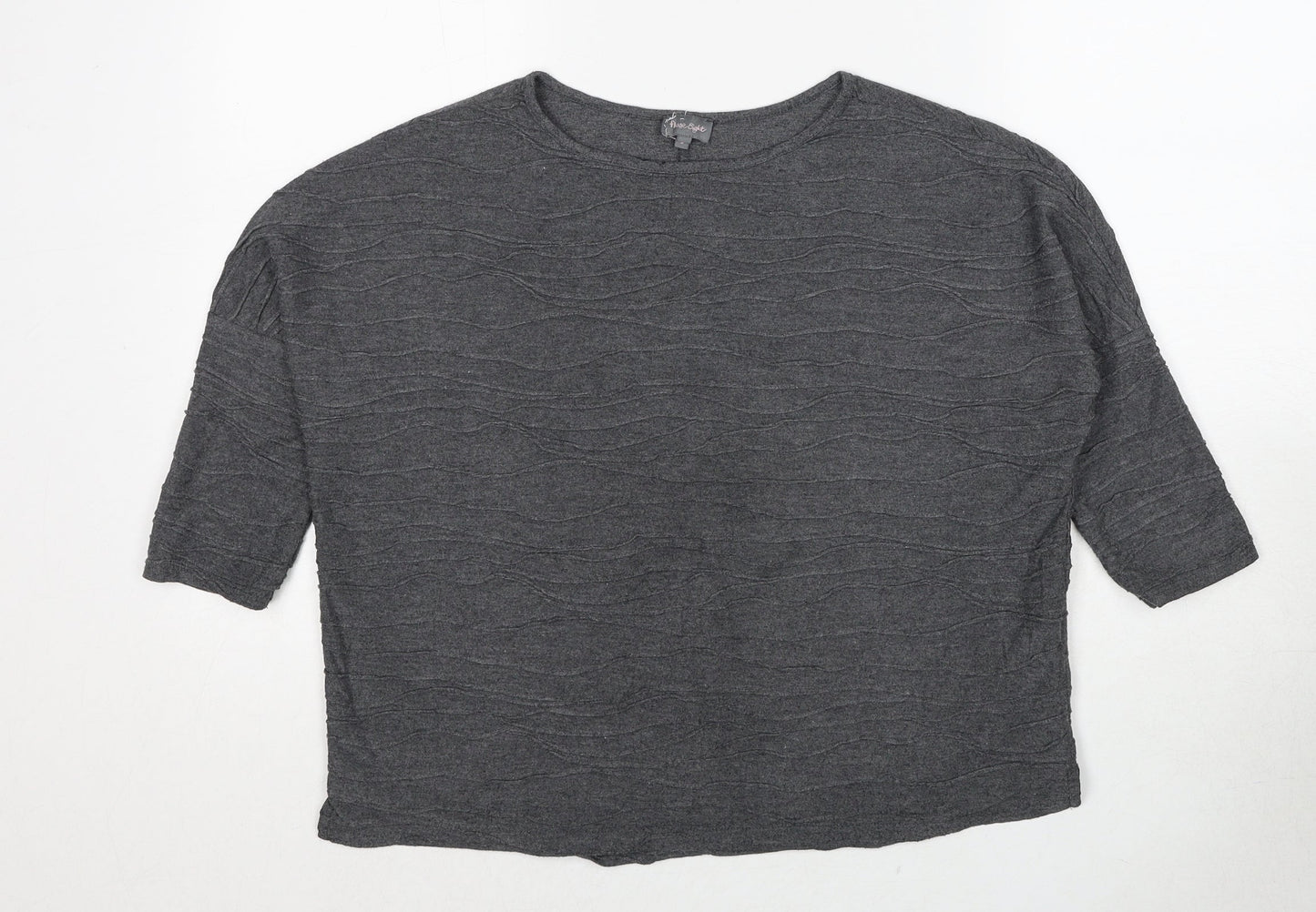Phase Eight Womens Grey Round Neck Polyester Pullover Jumper Size 8